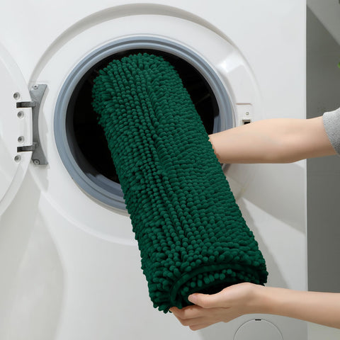 HOMEIDEAS high-water-absorbency-rug traps moisture for fast drying.