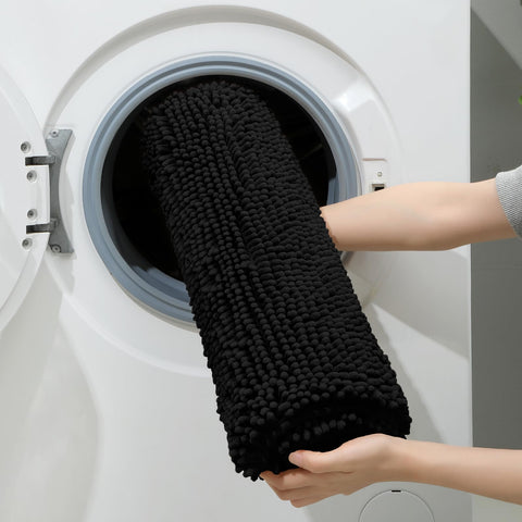 HOMEIDEAS high water absorbency keeps floors dry after bathing