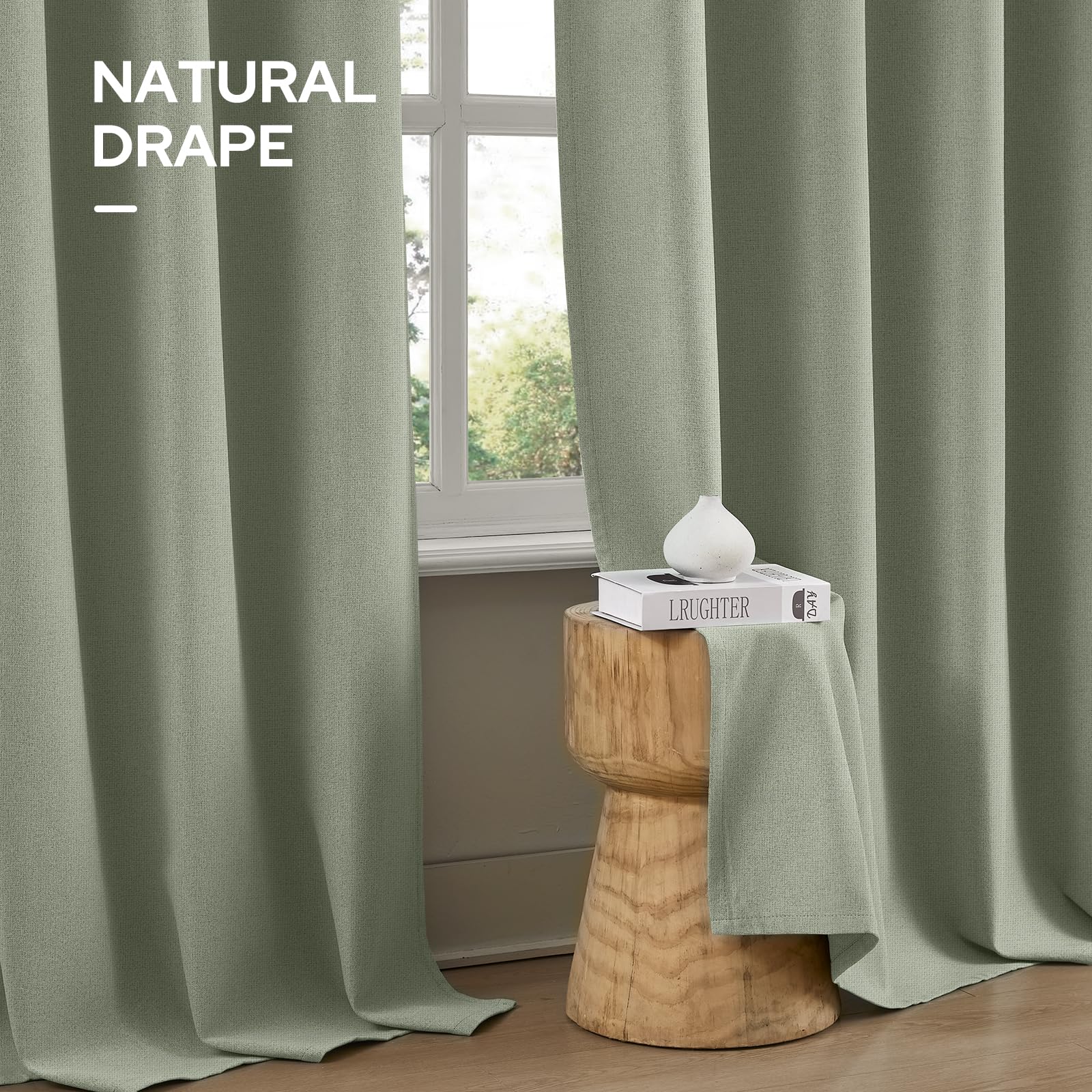 Kid-friendly, smell-free HOMEIDEAS curtains ideal for nurseries and bedrooms