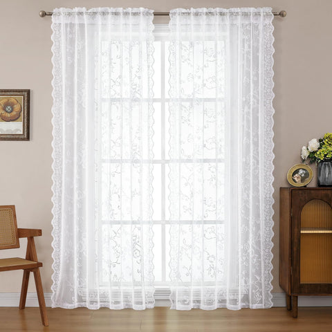 HOMEIDEAS Layered look provides versatile styling for layered or standalone window treatments.