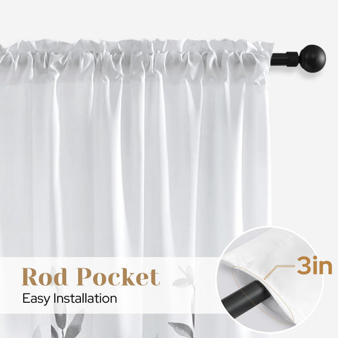 HOMEIDEAS leaf-pattern up-close adds visual depth and elegance