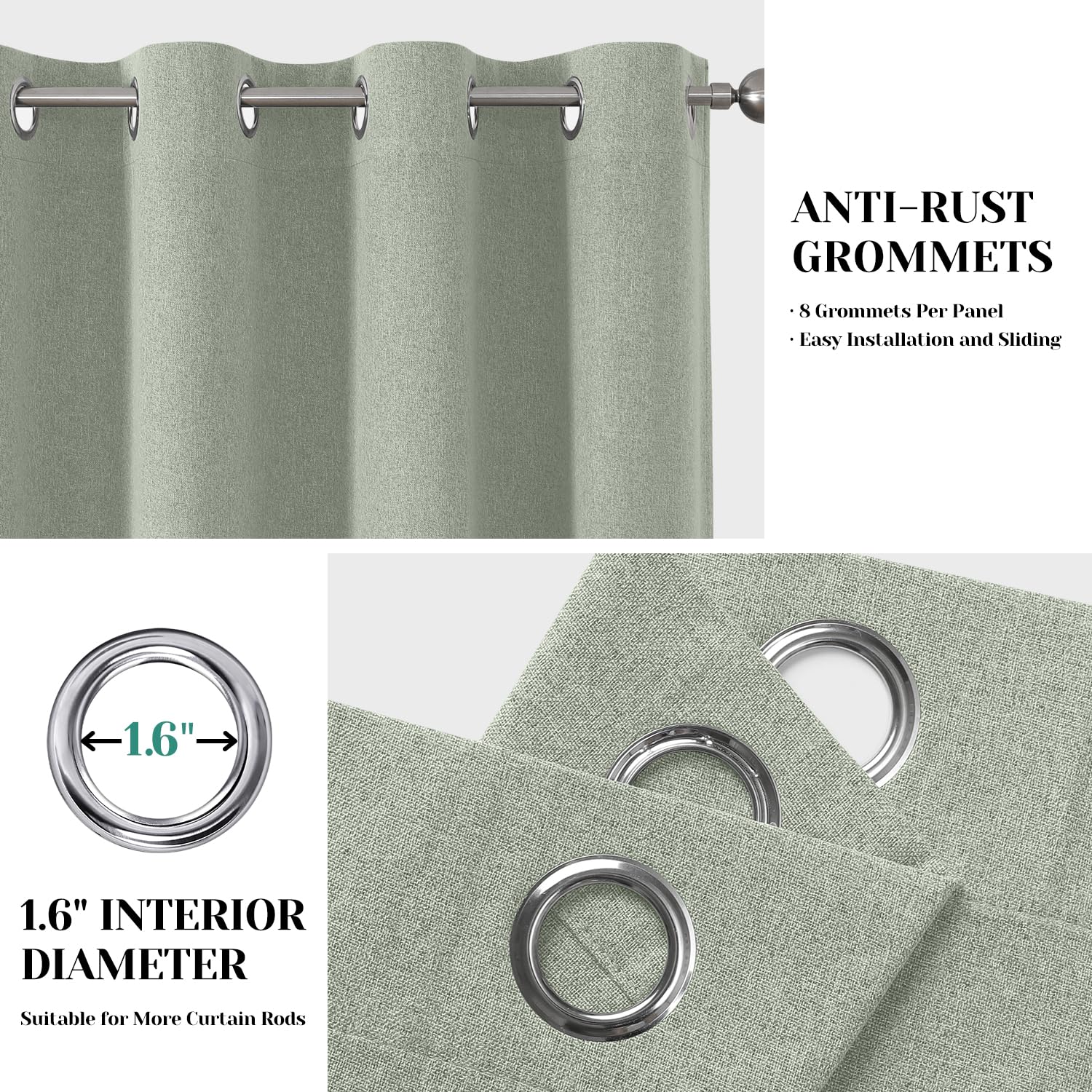 Care guidance for HOMEIDEAS curtains: machine wash and gentle drying
