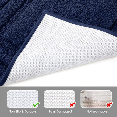 HOMEIDEAS machine-washable mats are easy to clean and reuse.