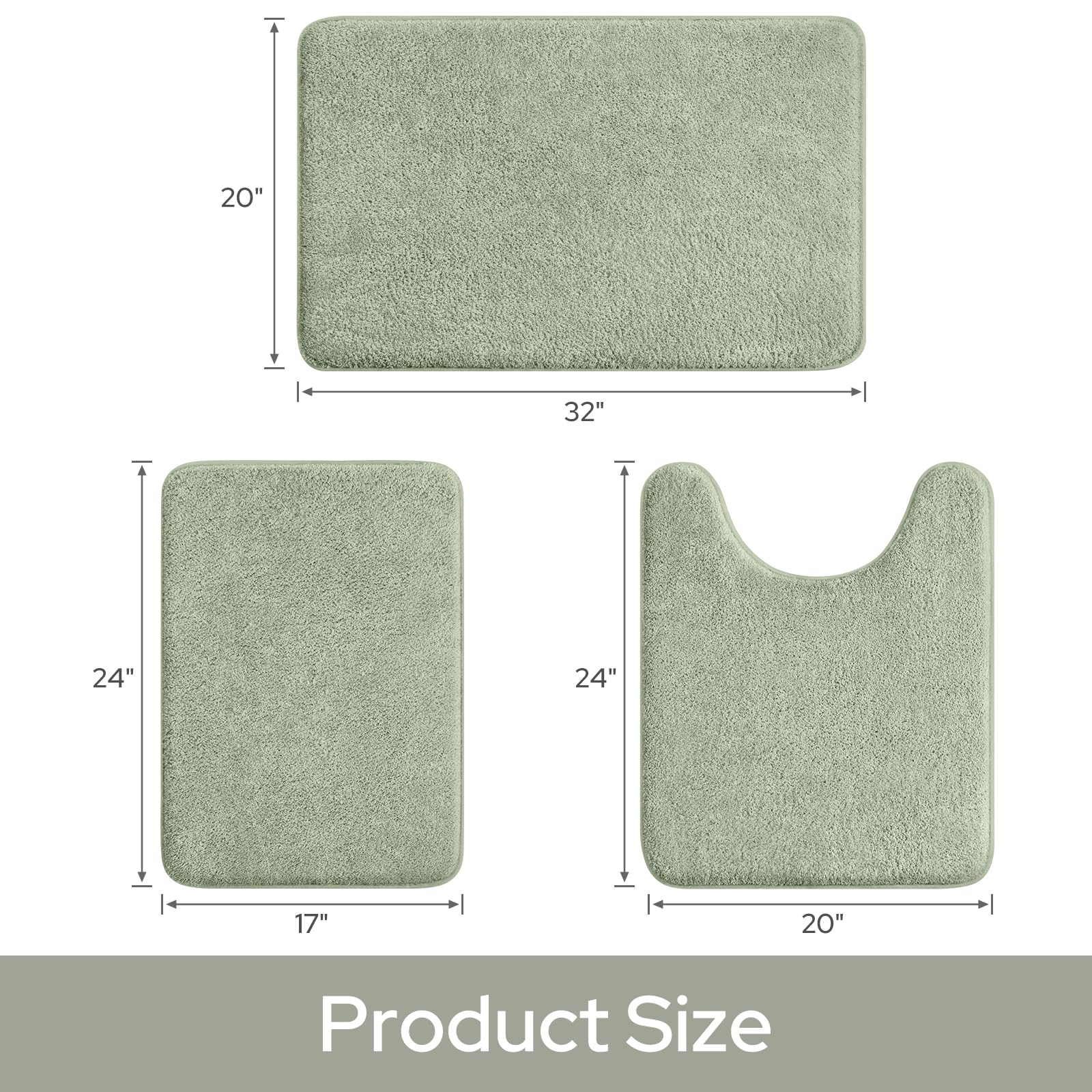 HOMEIDEAS machine-washable bath rug simplifies cleaning and maintenance