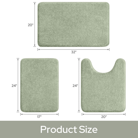 HOMEIDEAS machine-washable bath rug simplifies cleaning and maintenance