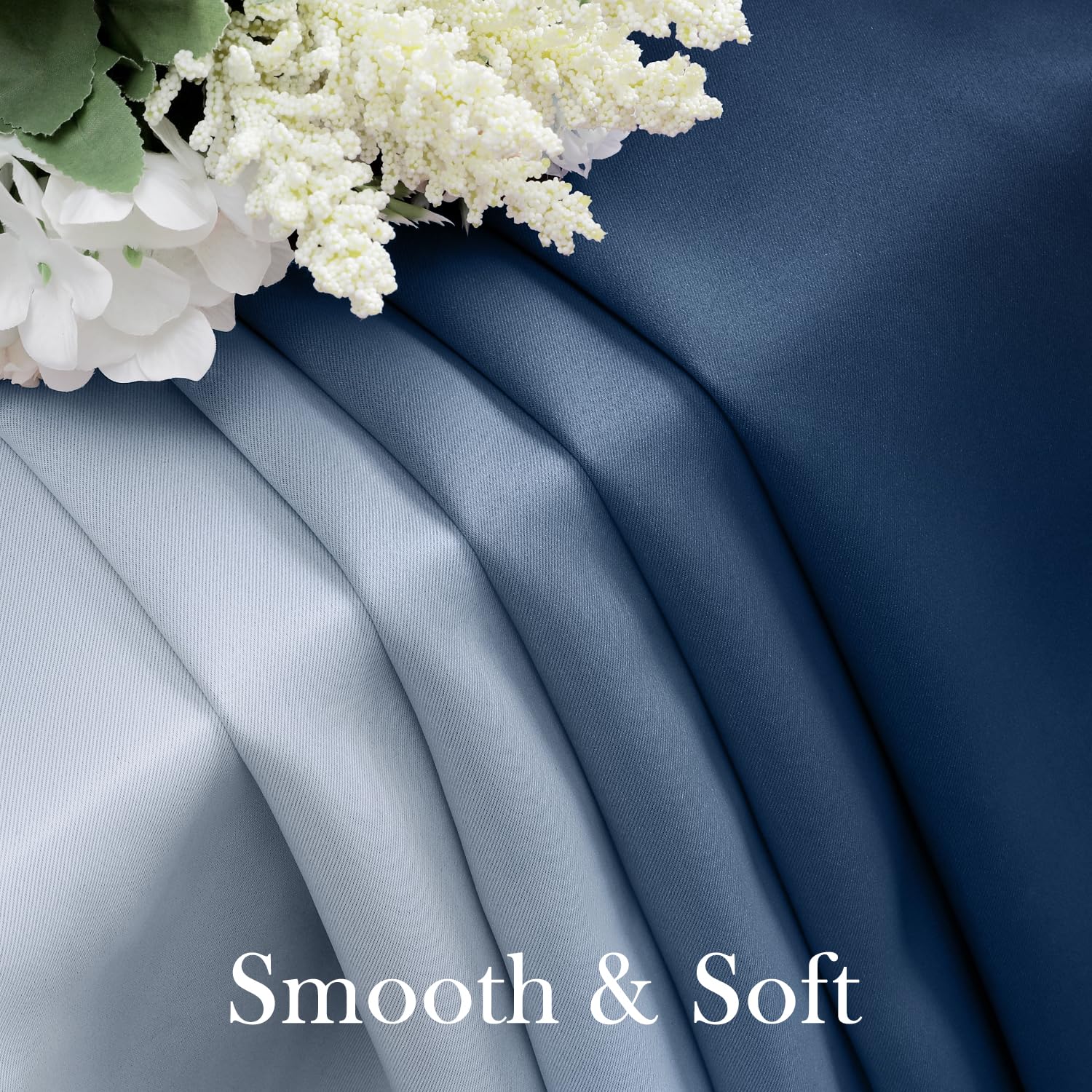 HOMEIDEAS ombre curtains side profile shows gradient depth for stylish windows.