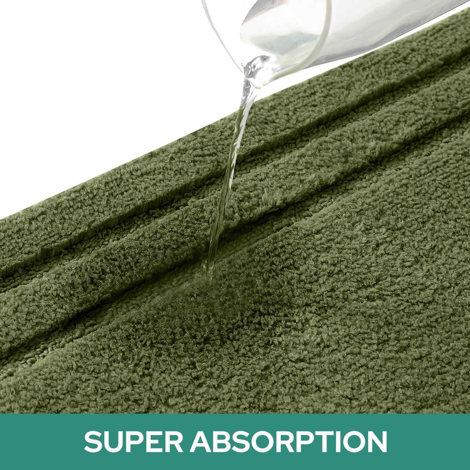 HOMEIDEAS non-slip backing keeps rug in place on smooth floors
