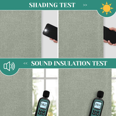 Two HOMEIDEAS panels totaling 104 inches in width for full coverage
