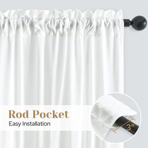 HOMEIDEAS pets-friendly curtains help reduce outside visual triggers and barking.