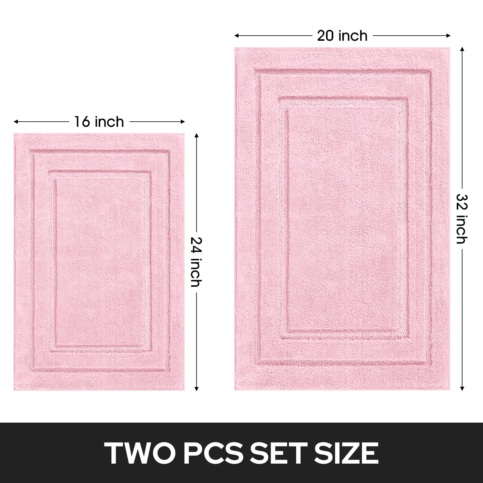 HOMEIDEAS pink bath rug shown as Valentines gift idea.