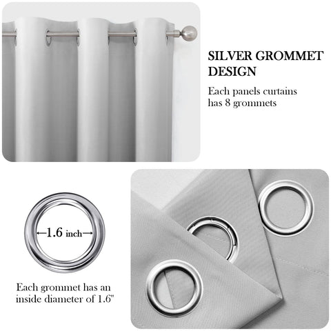 HOMEIDEAS polyester curtains are soft, durable, and colorfast.