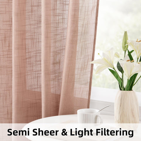 HOMEIDEAS premium linen-texture fabric elevates space with organic drape and depth.