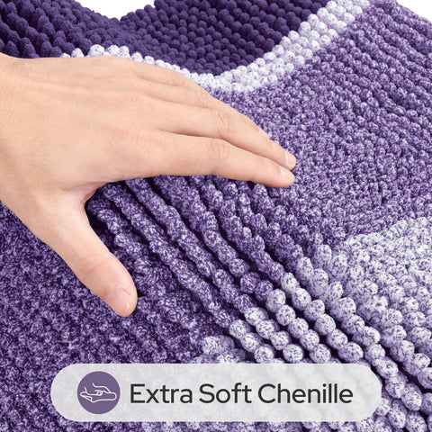 HOMEIDEAS rug with non-slip backing for safe bathroom floors