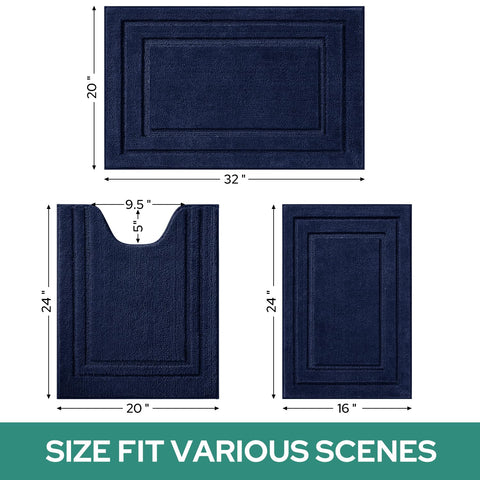 HOMEIDEAS rectangle mats available in 16x24 and 20x32 for versatile coverage.