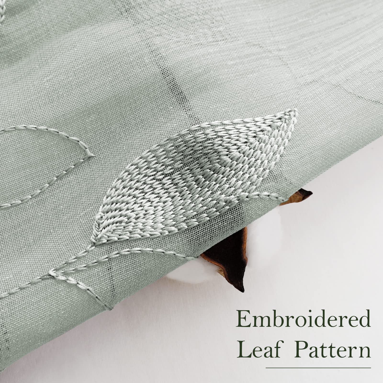 HOMEIDEAS close-up stitching shows durable hems and refined finish.