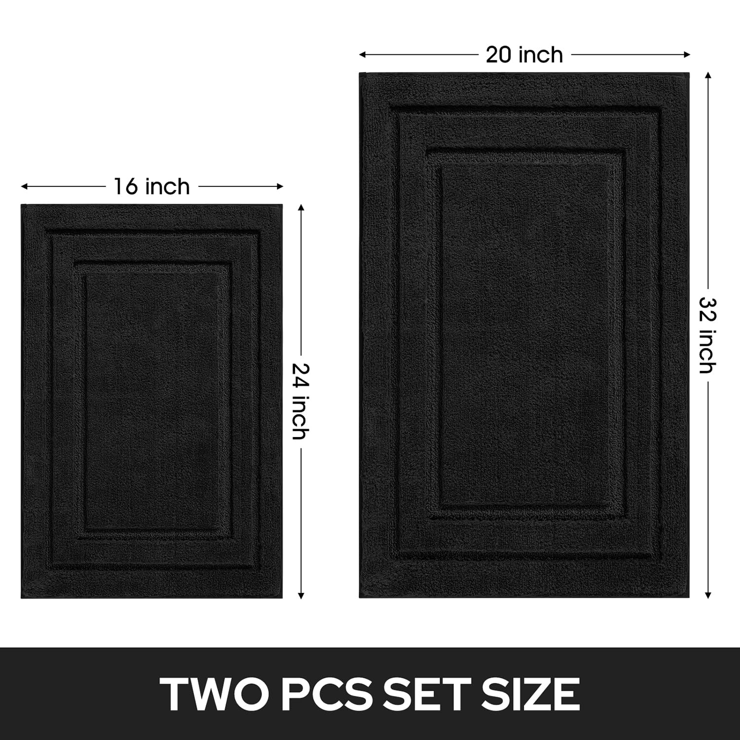 HOMEIDEAS shag-style rug suitable for bathroom or bedroom