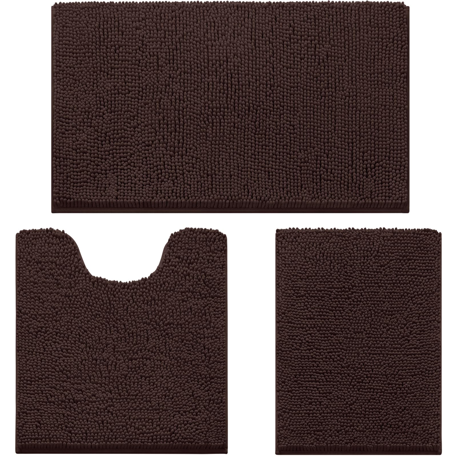 HOMEIDEAS small bath rug 17x24 with plush softness and fast moisture absorption for bathrooms.