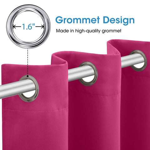 HOMEIDEAS Thermal grommet weave detail highlights enhanced heat control and easy operation.