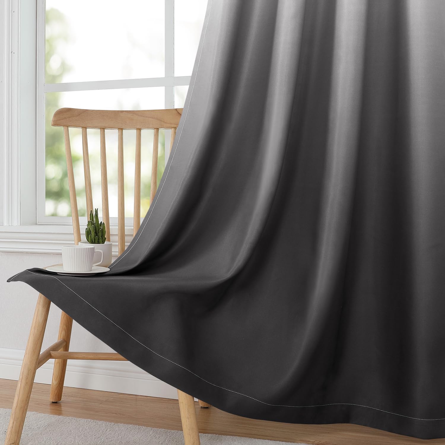 HOMEIDEAS thermal insulated curtains help energy saving and privacy.