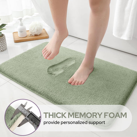 HOMEIDEAS U-shape toilet mat 20x24 stays firmly in place