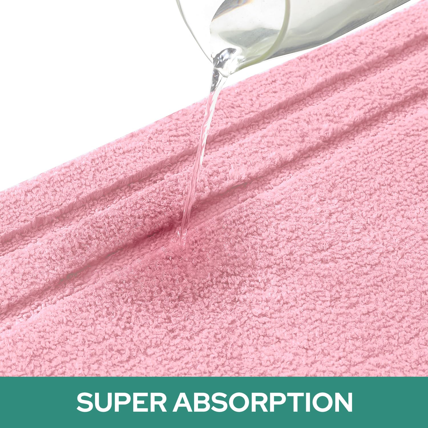 HOMEIDEAS U-shaped mat offers non-slip stability on tile floors.
