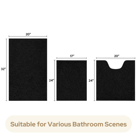 HOMEIDEAS ultra-soft chenille texture feels luxurious underfoot