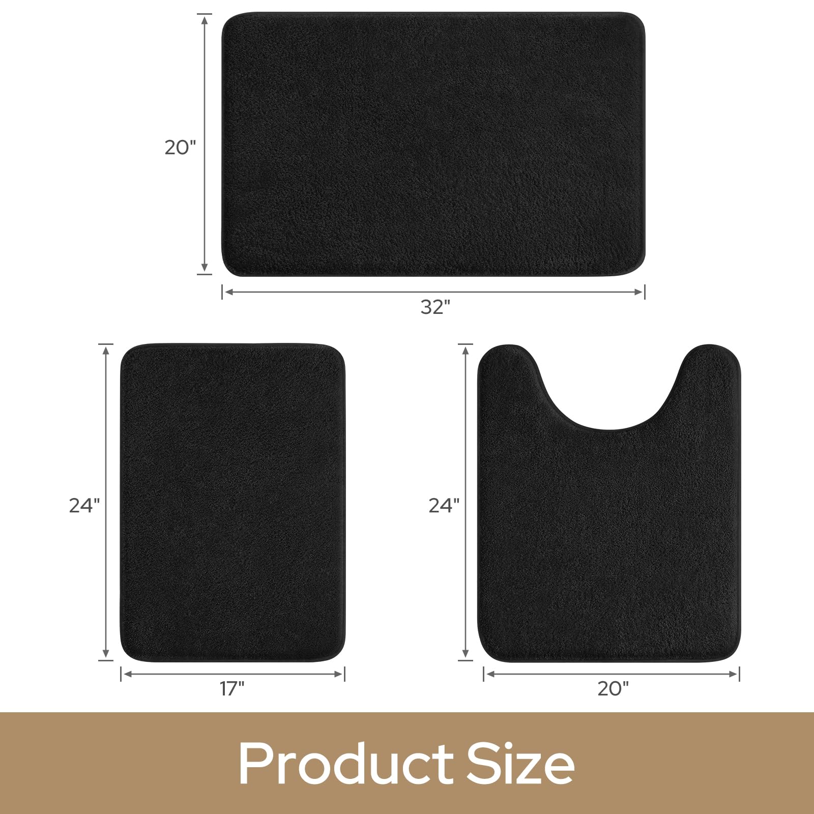 HOMEIDEAS Memory foam bath mat creates a spa-like feel at home.