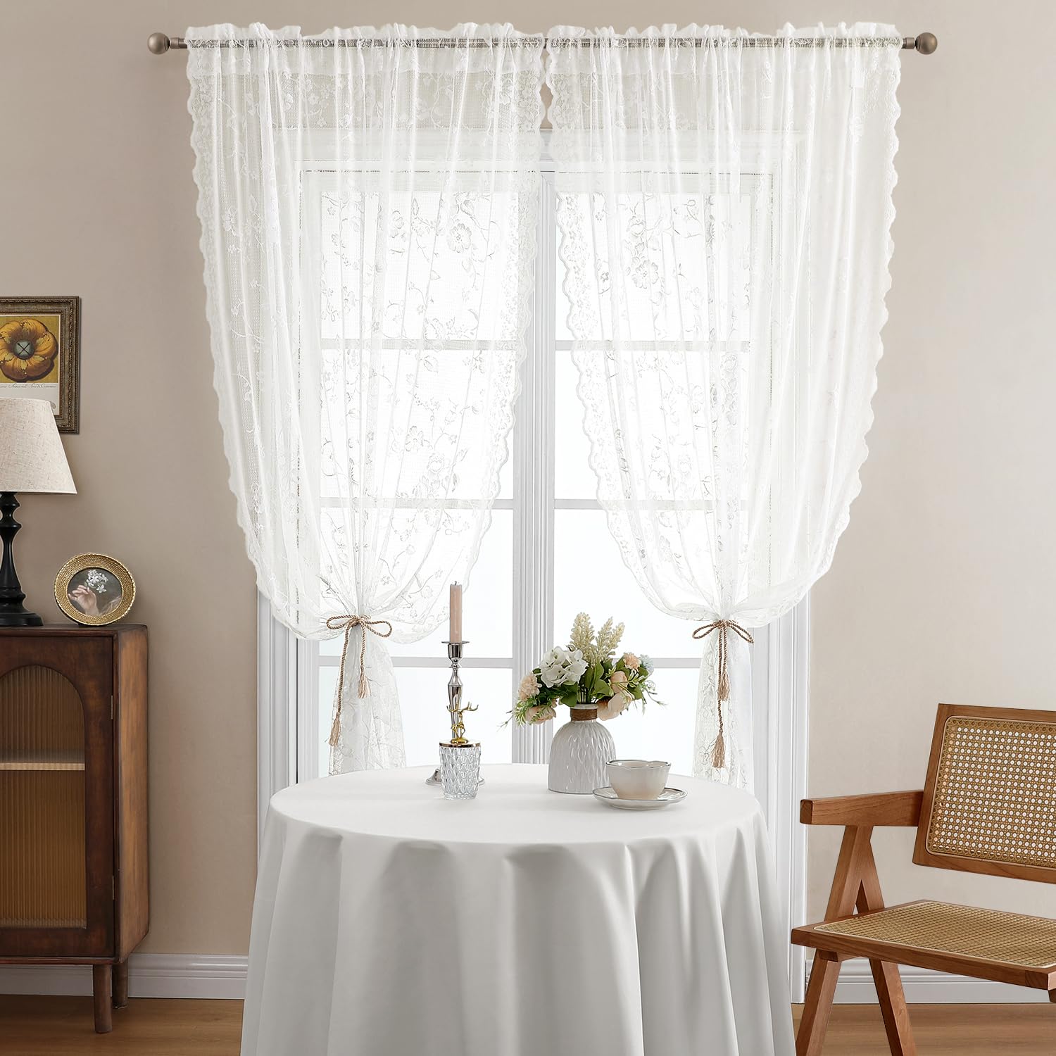 HOMEIDEAS vintage panels showcasing scalloped borders add timeless elegance.