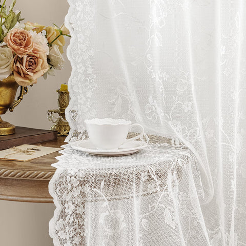 HOMEIDEAS 3-inch rod pocket ensures smooth drape over your windows.