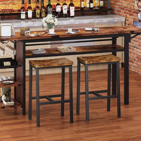 Homeiju bar stool dining room setup with industrial flair