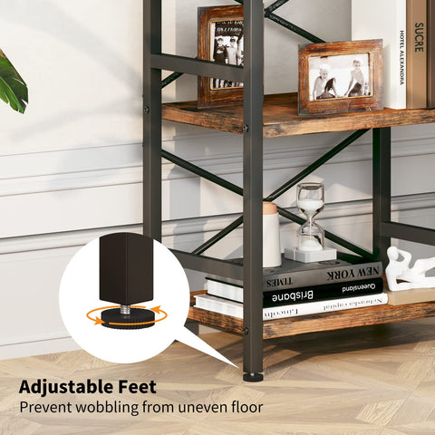 Homeiju Bookshelf easy-assembly with labeled parts and manual.