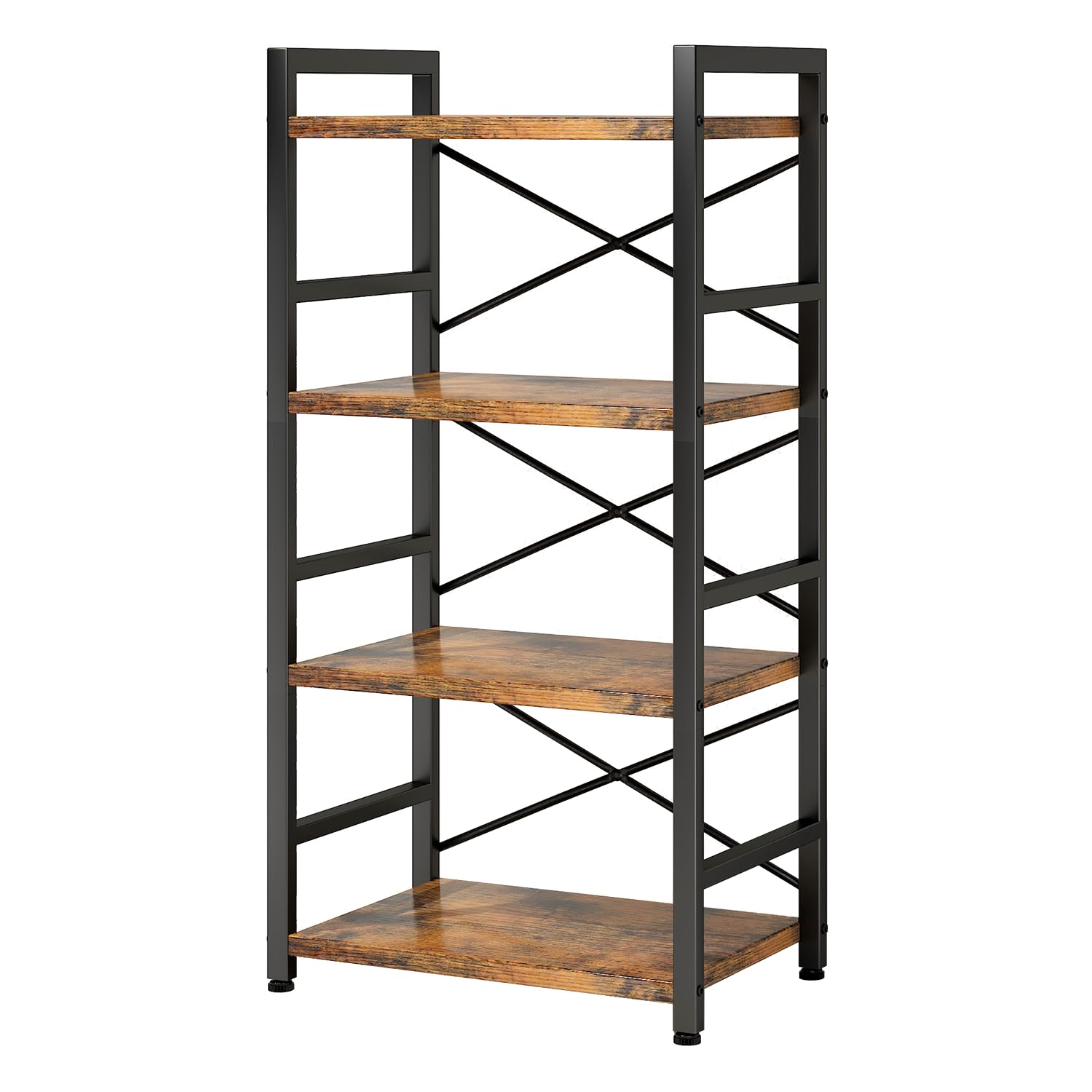 Homeiju Bookshelf versatile use in living room, study, bedroom, or office.