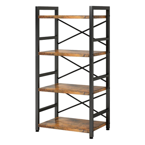 Homeiju Bookshelf versatile use in living room, study, bedroom, or office.
