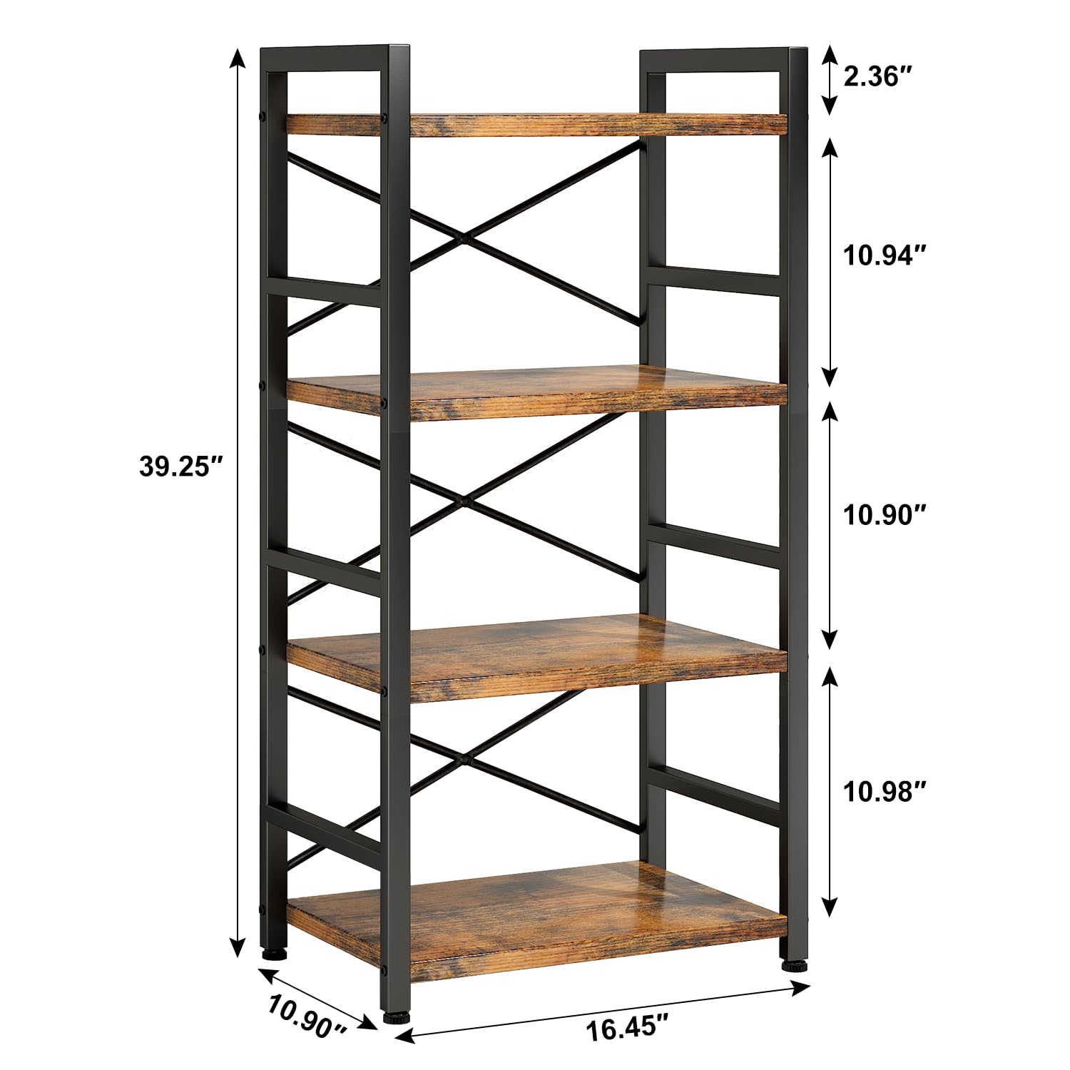 Homeiju Bookshelf quick-assembly design saves time during setup.