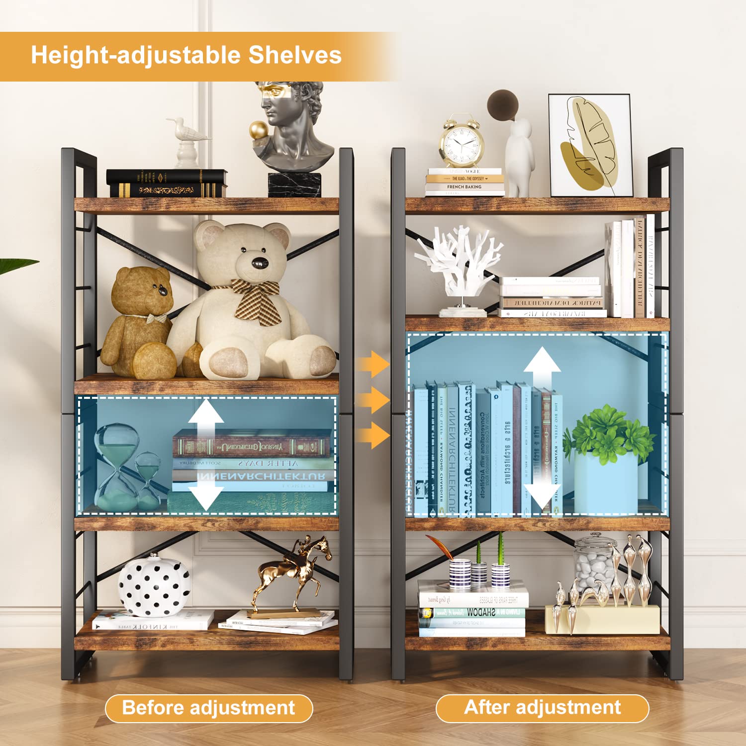 Homeiju Desk Hutch demonstrates tidy dorm desk with compact, efficient storage.