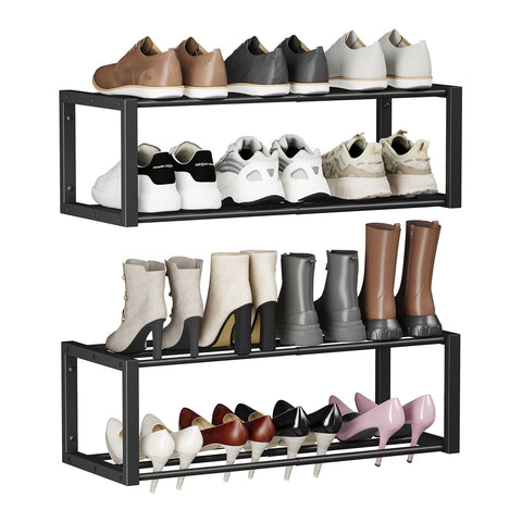 Homeiju Hanging Shoe Organizer extended holds 12–16 pairs for tidy closets