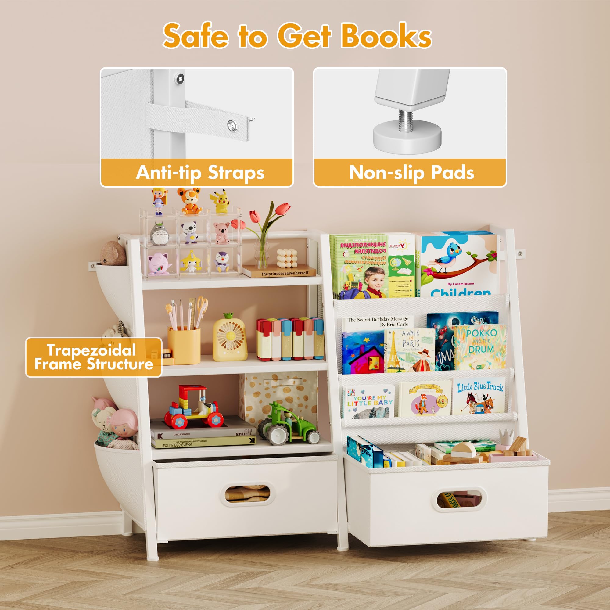 Homeiju playroom setup shows space-saving storage in action.