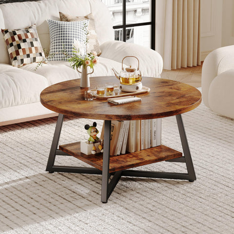Homeiju rustic brown wood surface adds natural warmth and decor potential.