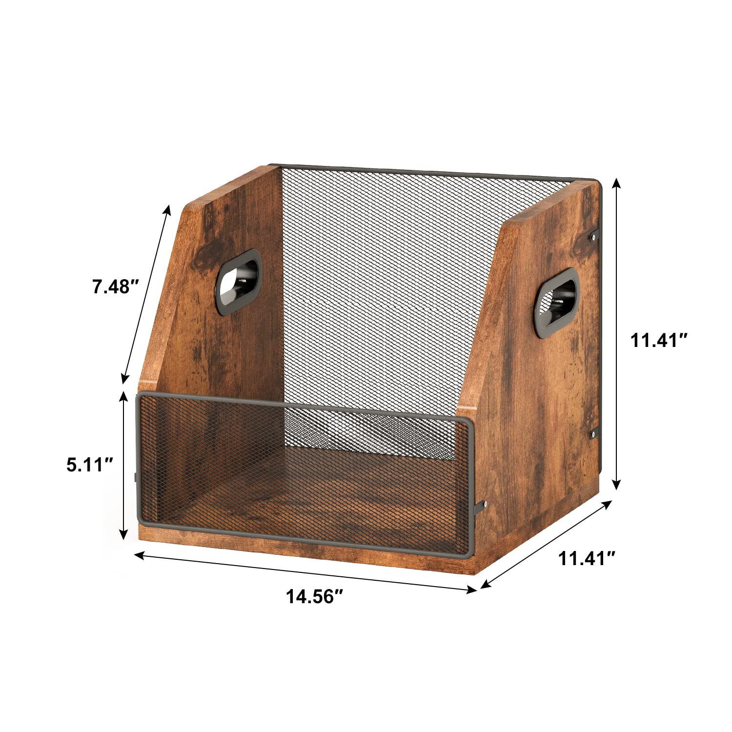 Homeiju vinyl storage crate capacity up to 60 records supports growing collections