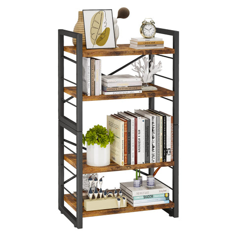 Homeiju Sturdy wood-metal construction supports daily items with stylish appeal.