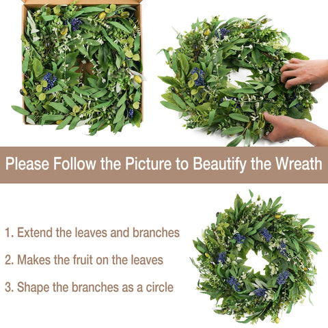 HomeKaren wreath as a dining room centrepiece for spring and summer