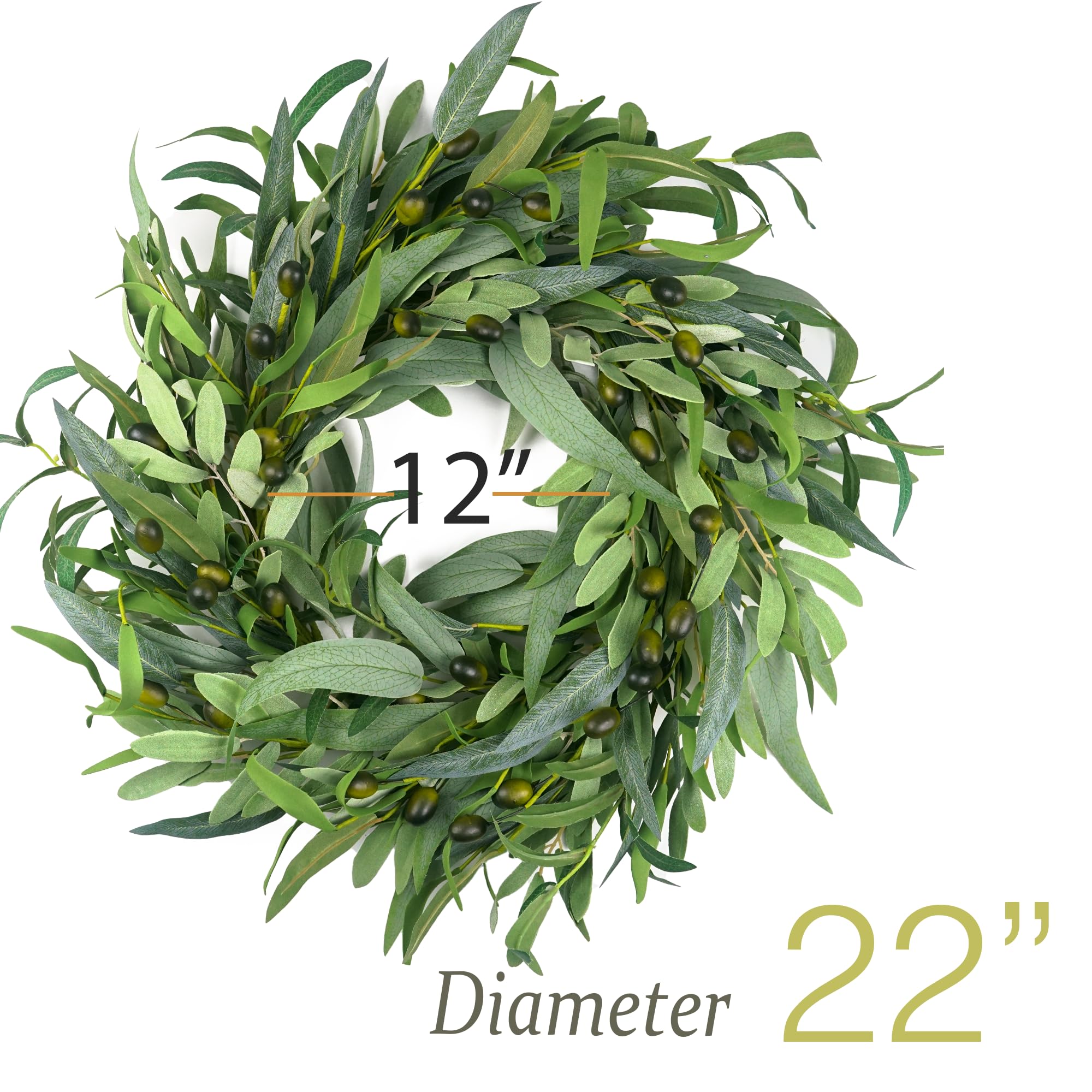 Close-up of olive leaves showing realistic texture for indoor decor.