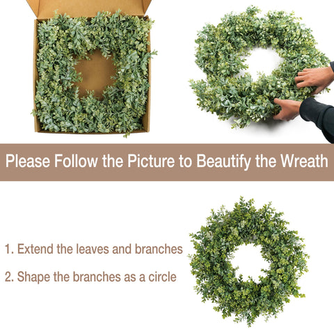 HomeKaren wreath wall hanging adds festive texture to living spaces.