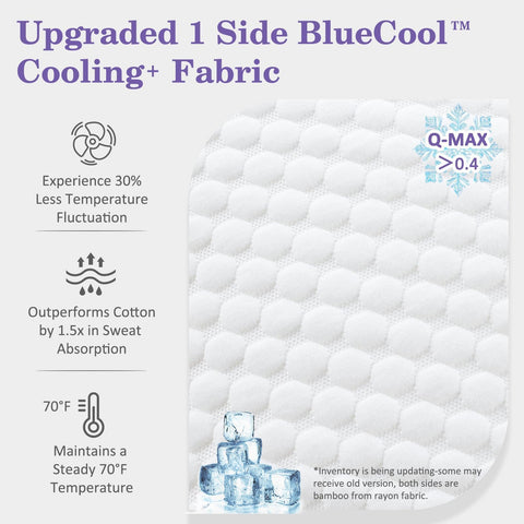 HOMELAB memory foam two-pack designed for versatile side, back, and stomach sleeping.