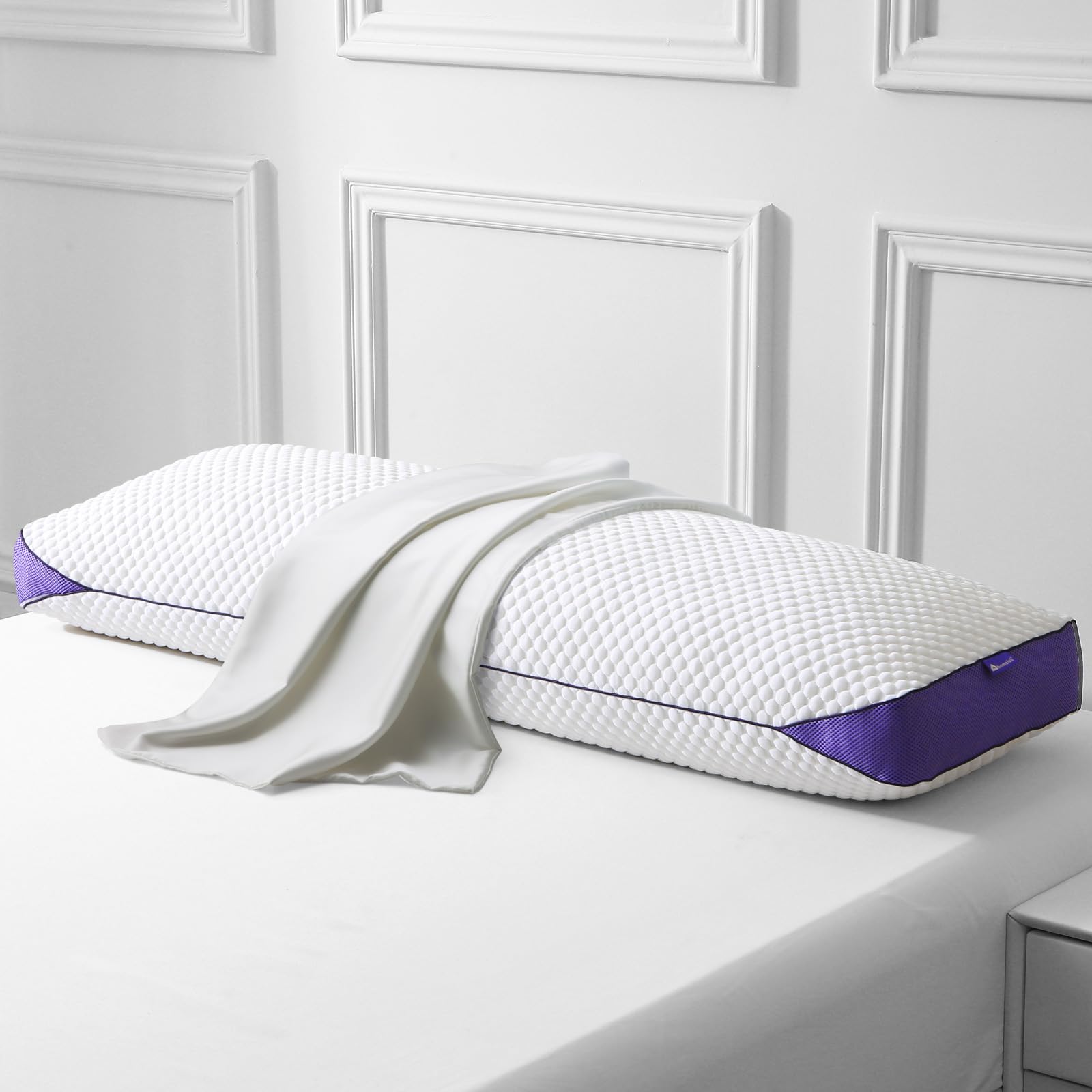 HOMELAB side sleeper memory foam provides targeted neck and shoulder support