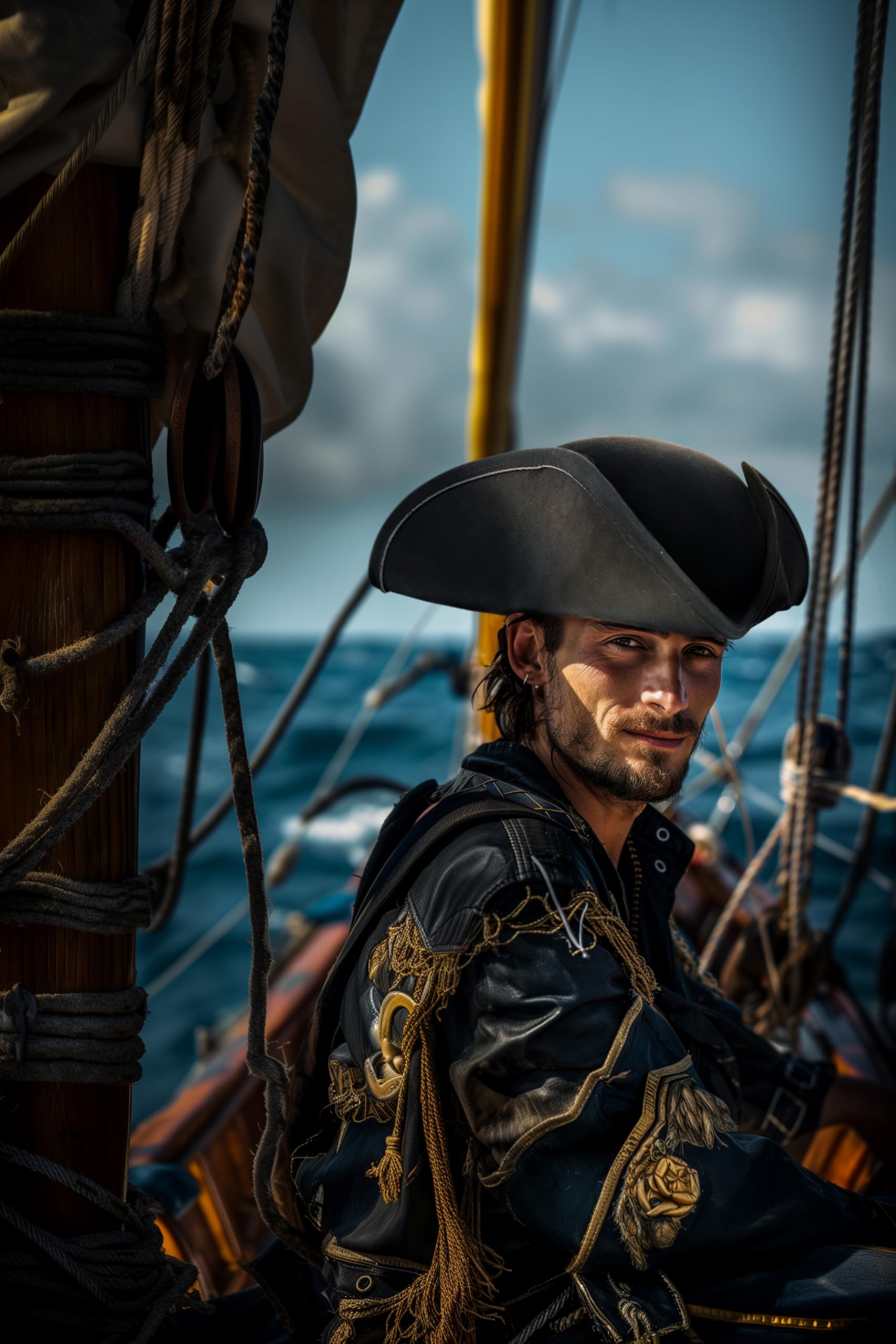 HOMELEX adult-size tricorn hat ready for costumes and reenactments