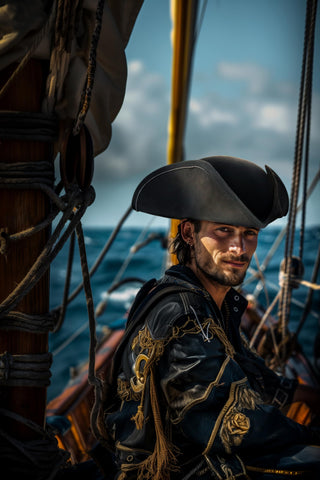 HOMELEX adult-size tricorn hat ready for costumes and reenactments