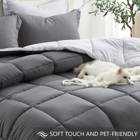 Homelike Moment lightweight all-season comforter for year-round coziness.
