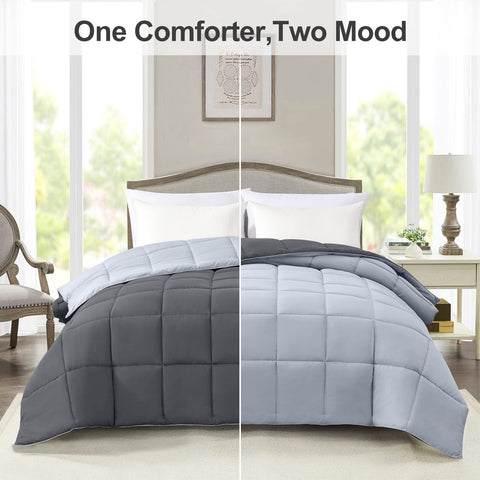 Homelike Moment all-season lightweight comforter offers year-round warmth without bulk.