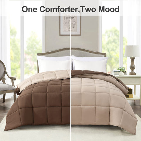 Homelike Moment comforter with four anchor tabs to secure a duvet cover for a neat bed.